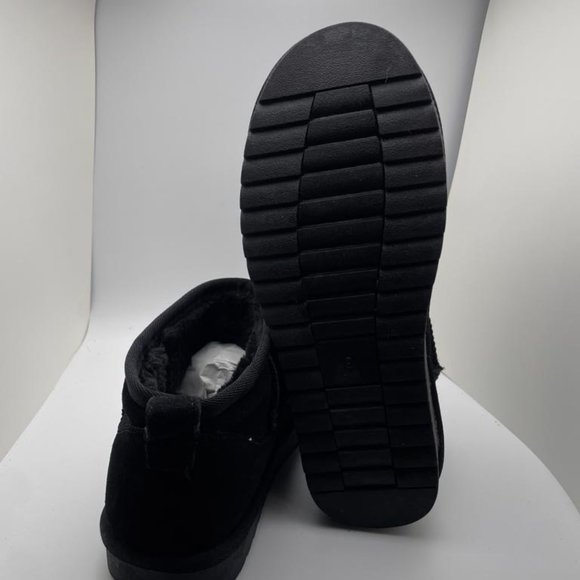 CUSHIONAIRE Women's COZY pull on boot Black 9 - Picture 6 of 6